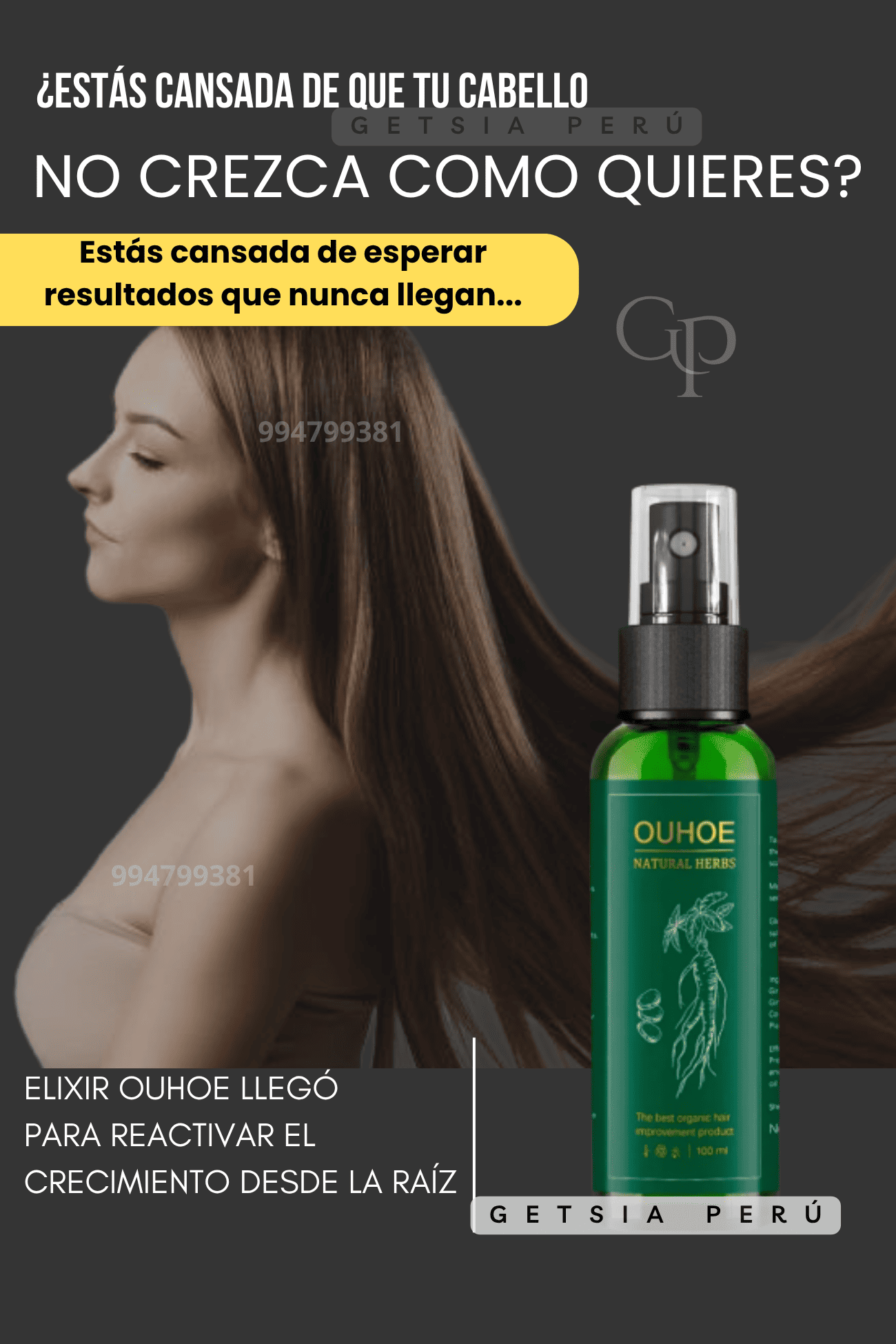 ELIXIR OUHOE-CAPILAR PARA CRECIMIENTO Y CONTROL DE CAÍDA DE CABELLO
